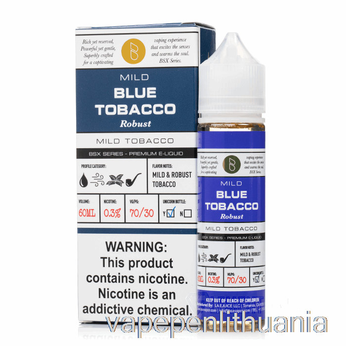 Blue Tobacco - Bsx Series - 60ml 3mg Vape Skystis